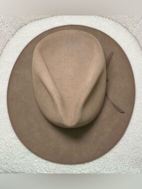 Stetson 4X Beaver Western Hat Tan Brown Size 7 1/4 58 Cowboy Country Wide Brim